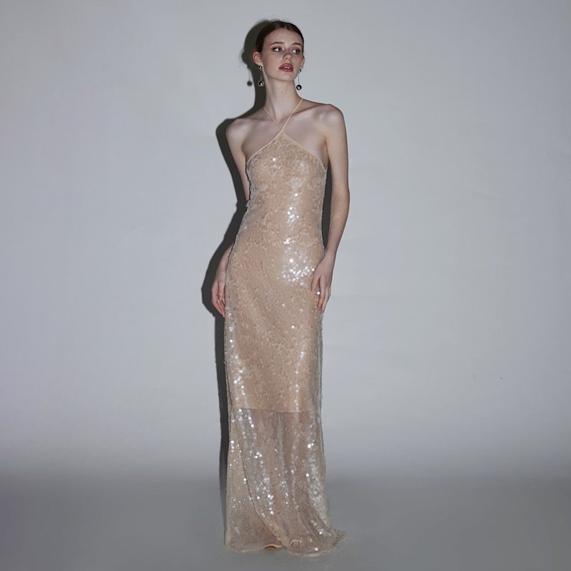 Thumbnail of Mayfair Series – Sequinned Halterneck Gown image