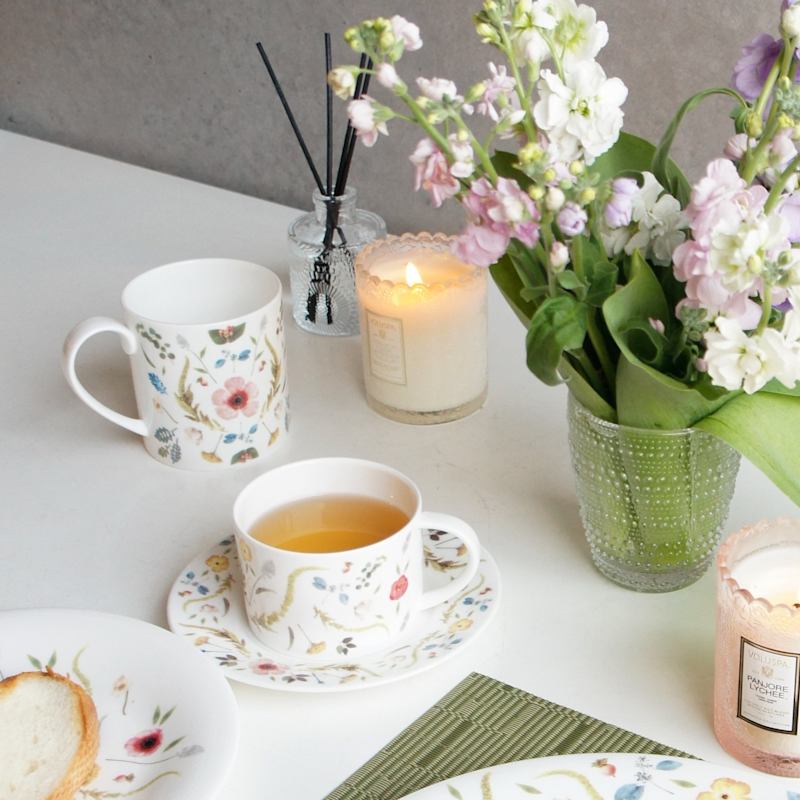 Thumbnail of Scandinavian Floral - Set Of Two Mugs image