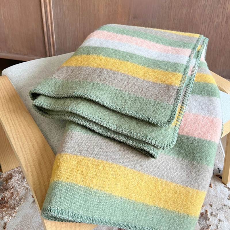Thumbnail of Meadow Stripe Wool Blanket image