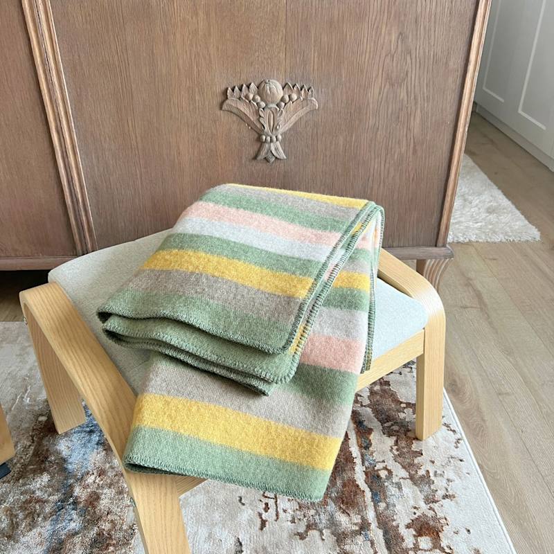 Thumbnail of Meadow Stripe Wool Blanket image