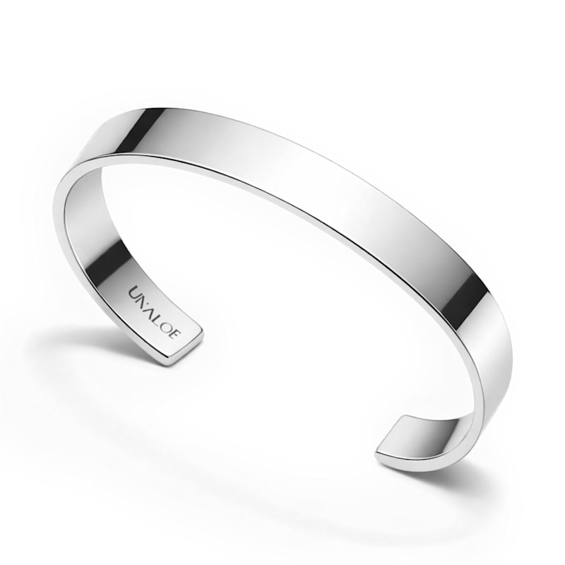 Thumbnail of Medium Band Open Cuff Bracelet For Women In Sterling Silver – Jewelry For Women image