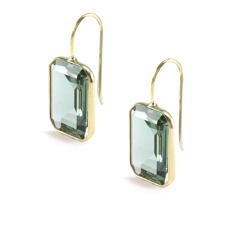 Thumbnail of Medium Gemma Green Quartz Earrings image