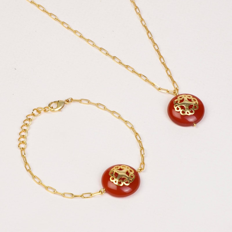 Thumbnail of Red Carnelian Bracelet Melange image