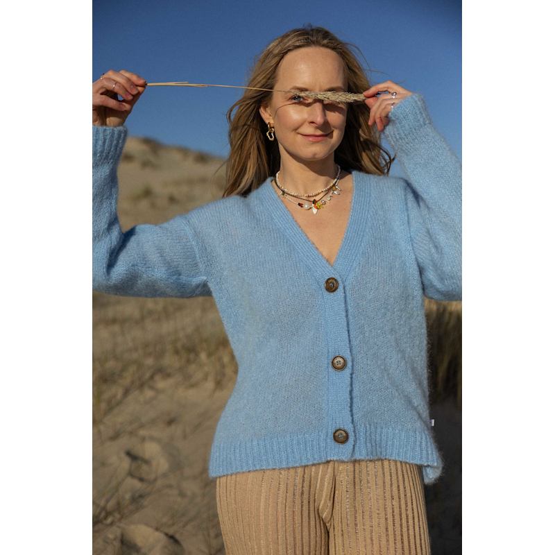 Thumbnail of Melody Mohair Cardigan Sky Blue image