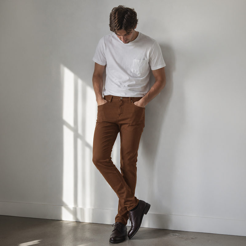 Thumbnail of Men's 30 Inseam Harrison Stretch Skinny Jeans In Oak image