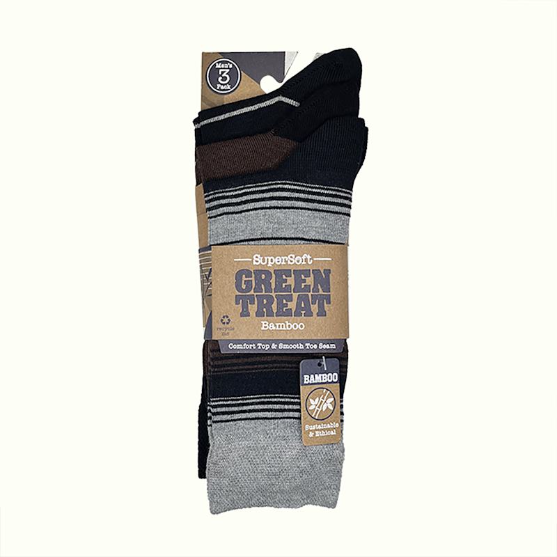 Thumbnail of Men's Ankle Socks, Navy, Brown, Grey image