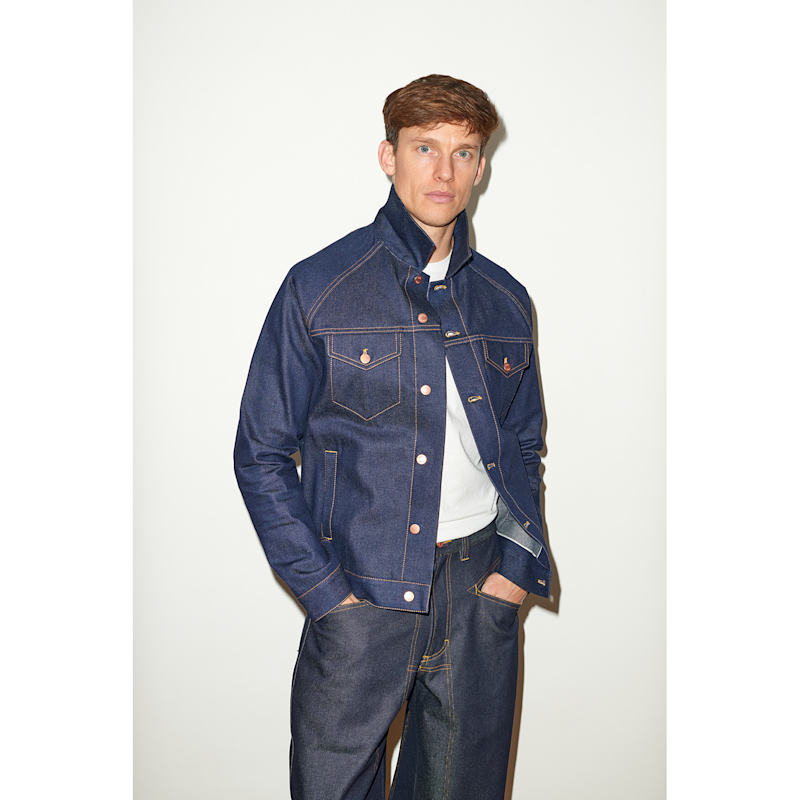 C.E ｜15AW Denim Jacket（Indigo・M） Men's Denim Jacket In Indigo Selvedge | Hegarty | Wolf & Badger
