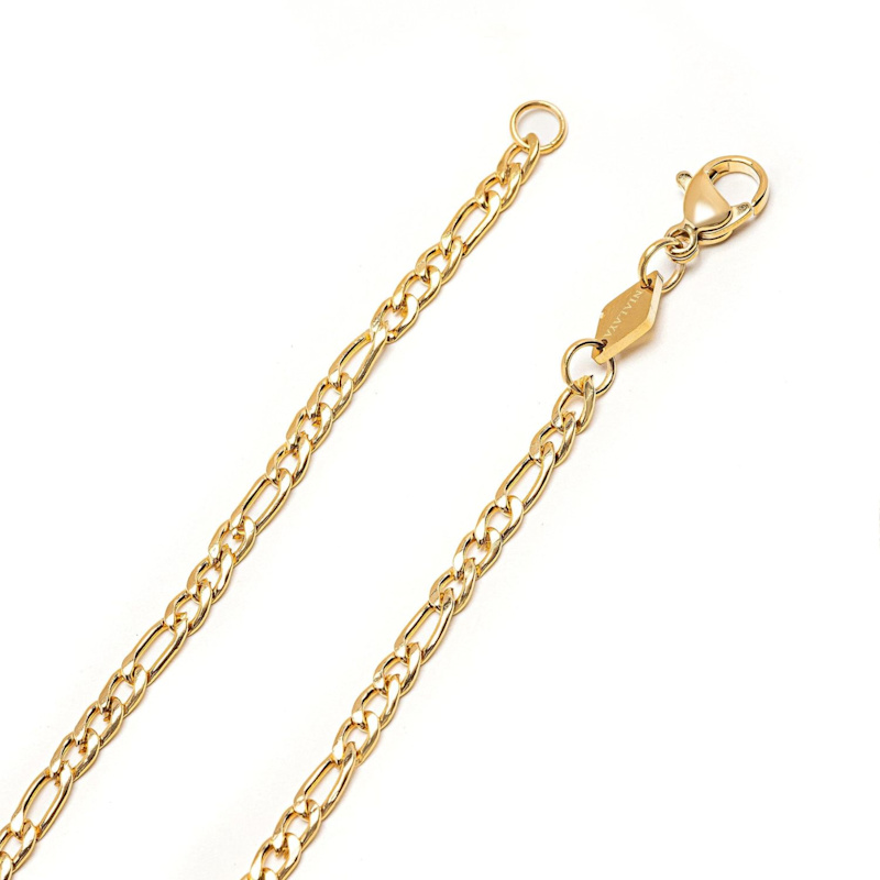 Thumbnail of Men's Gold Figaro Chain In 3Mm image