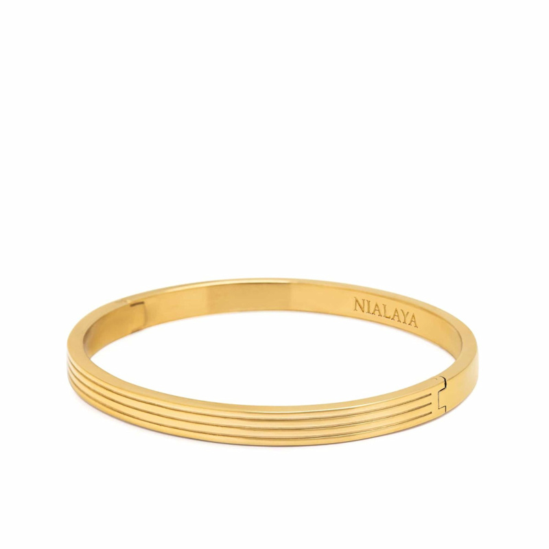Thumbnail of Men's Gold Gentleman Bangle image