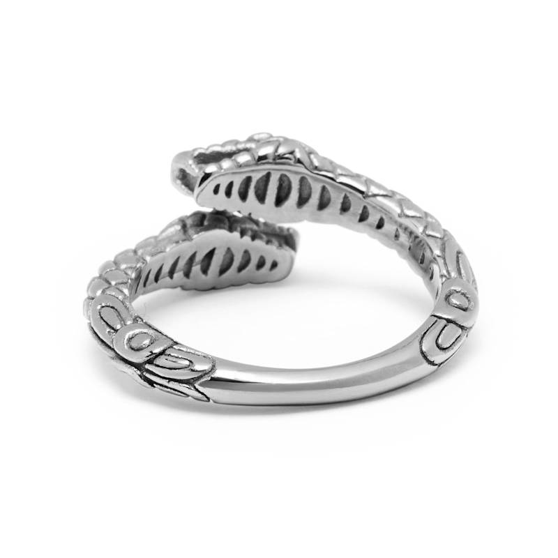 Thumbnail of Men's Stainless Steel Vintage Snake Ring image