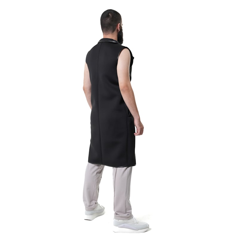 Thumbnail of Mens Long Sleeveless Vest In Black image