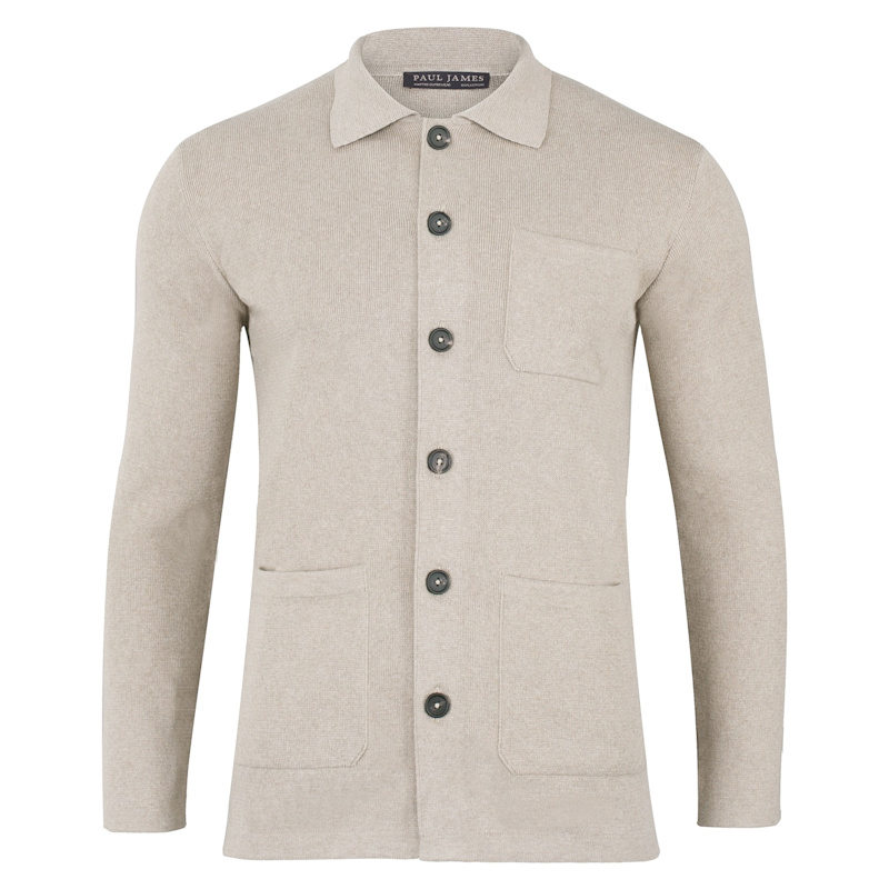 Thumbnail of Mens Midweight Cotton Benjamin Work Shirt - Fawn image