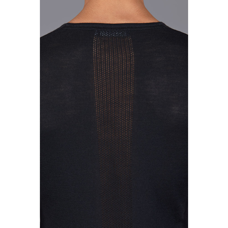 Thumbnail of Mens Midweight Merino Activewear Base Layer Zeus Top - Black image
