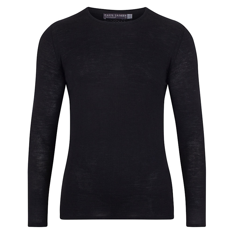 Thumbnail of Mens Midweight Merino Activewear Base Layer Zeus Top - Black image