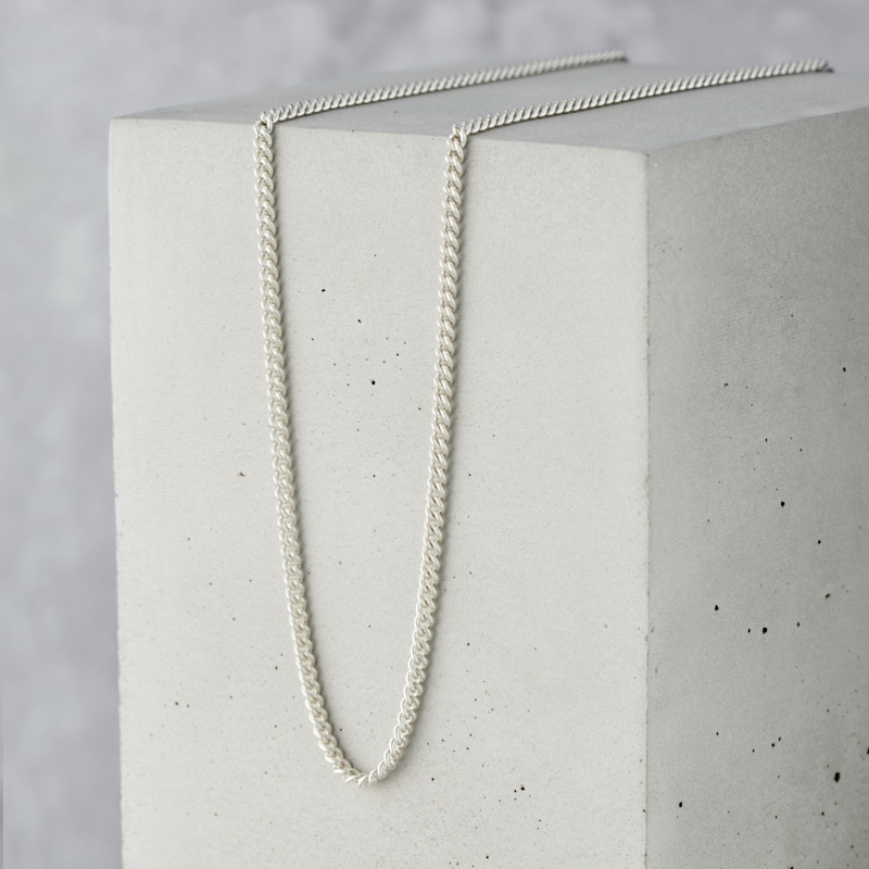 Thumbnail of Mens Sterling Silver Curb Chain image