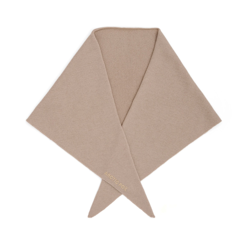 Thumbnail of Merino Wool Triangle Scarf - Soft Taupe image