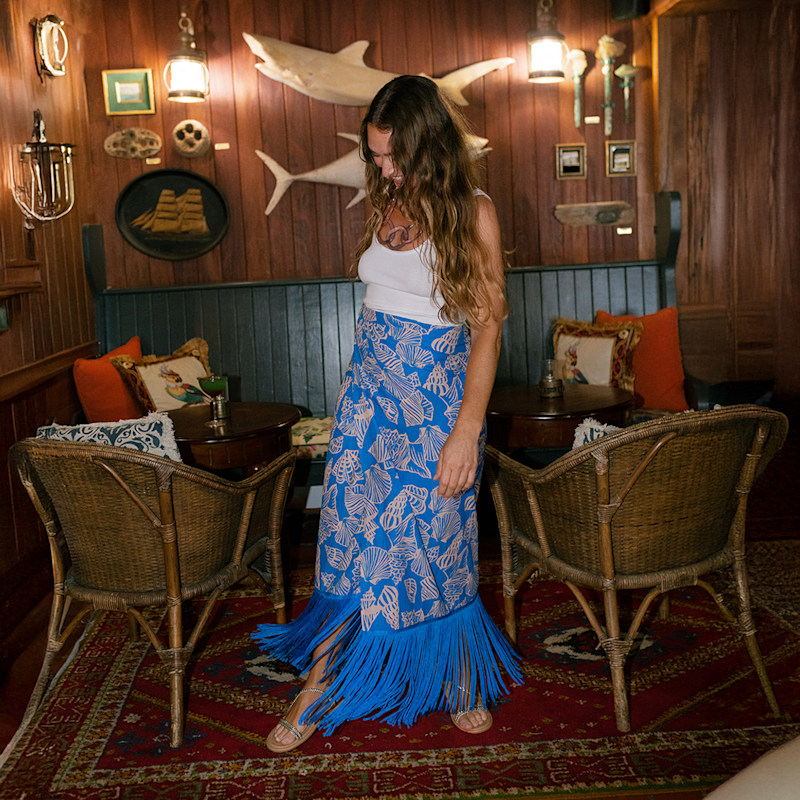 Thumbnail of Mermaid Ruby Fringe Sarong image