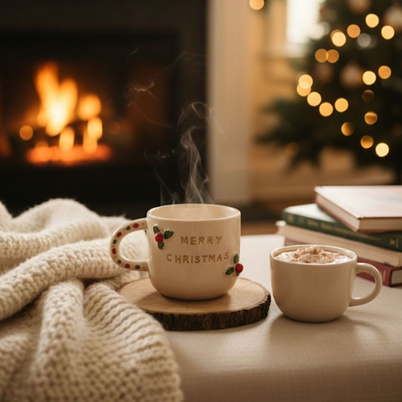 Thumbnail of Merry Christmas Handmade Ceramic Mug image