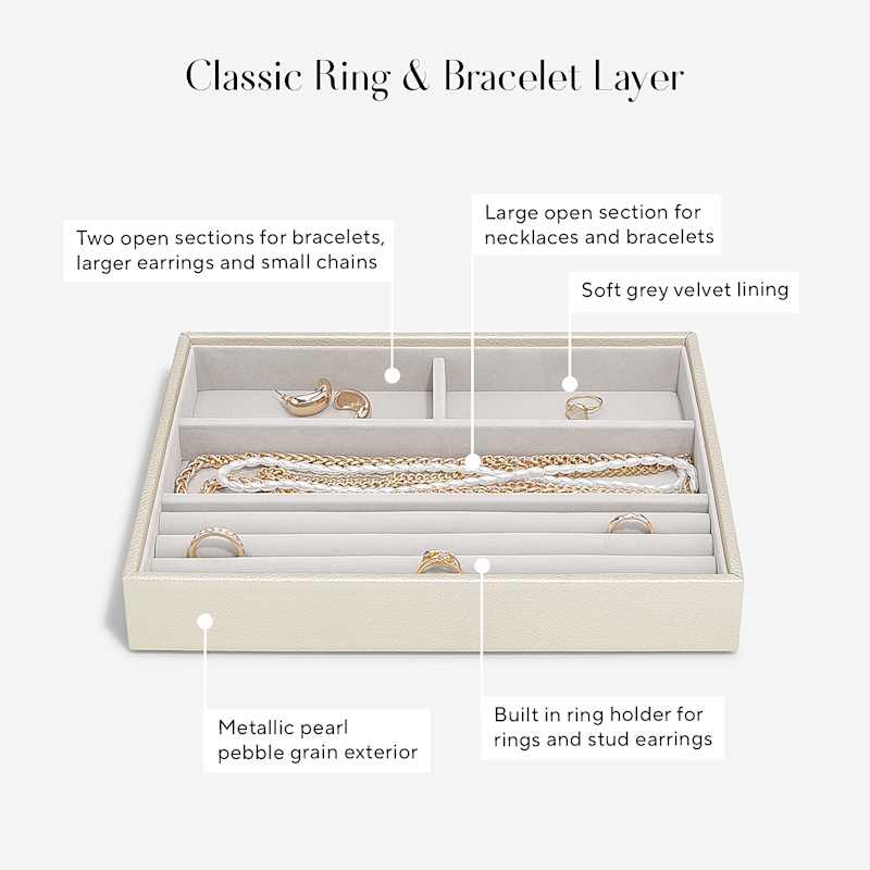Thumbnail of Stackers Metallic Pearl Classic Set Of Four image