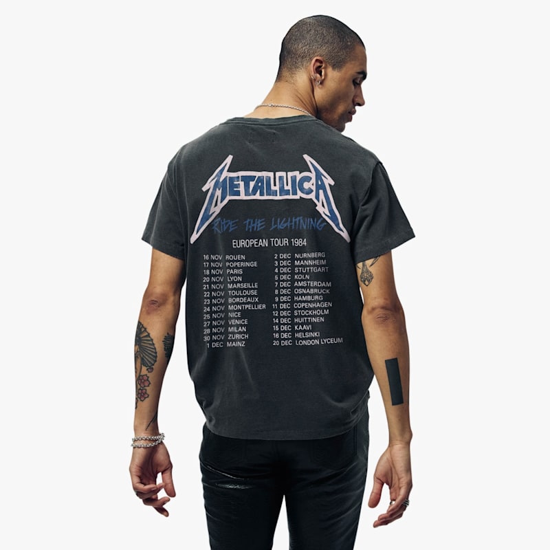 Thumbnail of Metallica - Ride The Lightning Euro Tour Vintage Band T-Shirt image