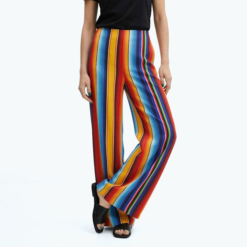 Thumbnail of Mexican Stripes Long Loose Pants image