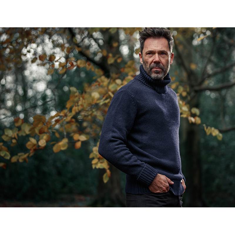 Thumbnail of &Sons Ahab Submariner Rollneck Jumper Navy image