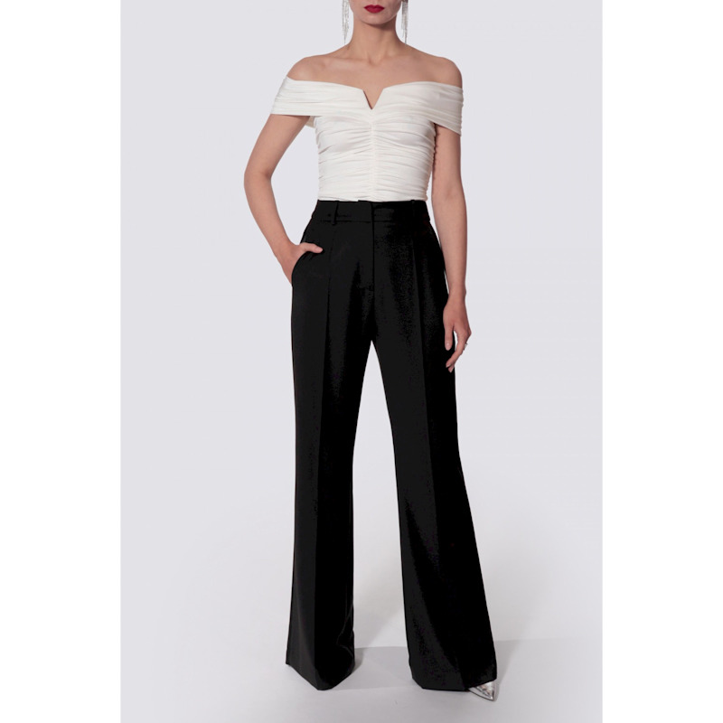 Thumbnail of Mia White Pearl Off Shoulder Top image