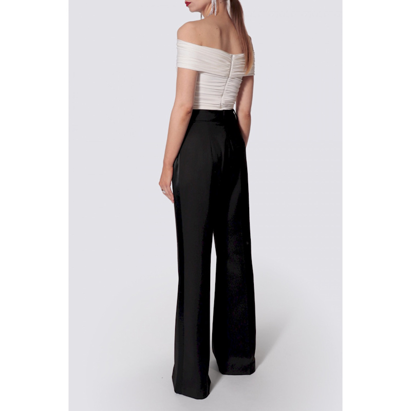 Thumbnail of Mia White Pearl Off Shoulder Top image