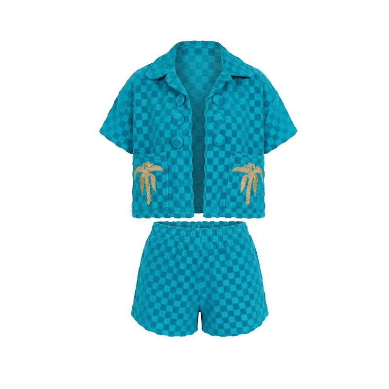 Thumbnail of Miami Muse Blue Short Set image