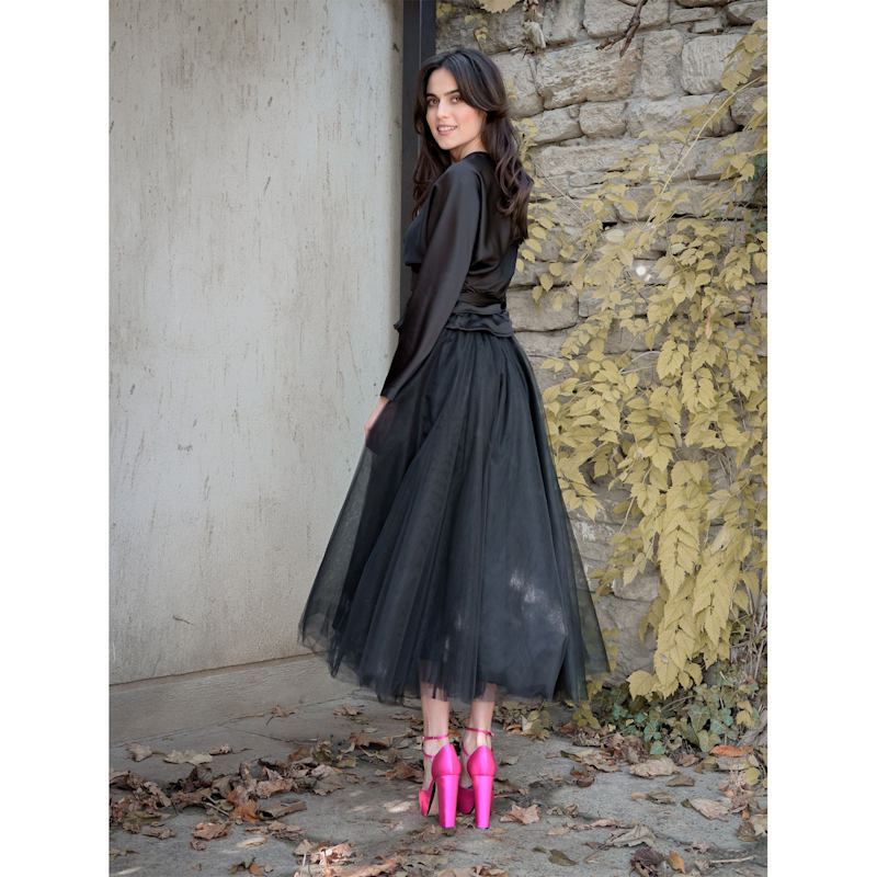 Thumbnail of Wrap Top With Long Raglan Sleeves image