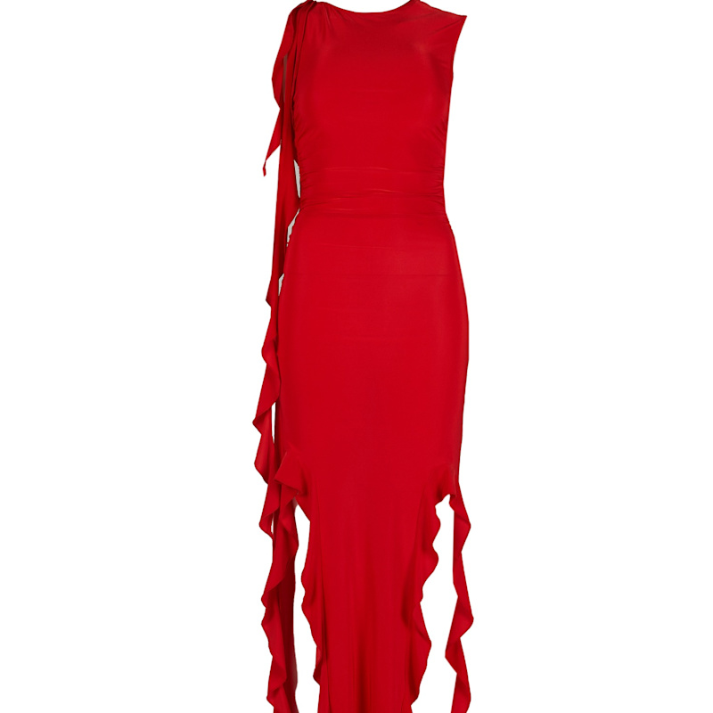 Thumbnail of Midi Kendall Dress-Red image