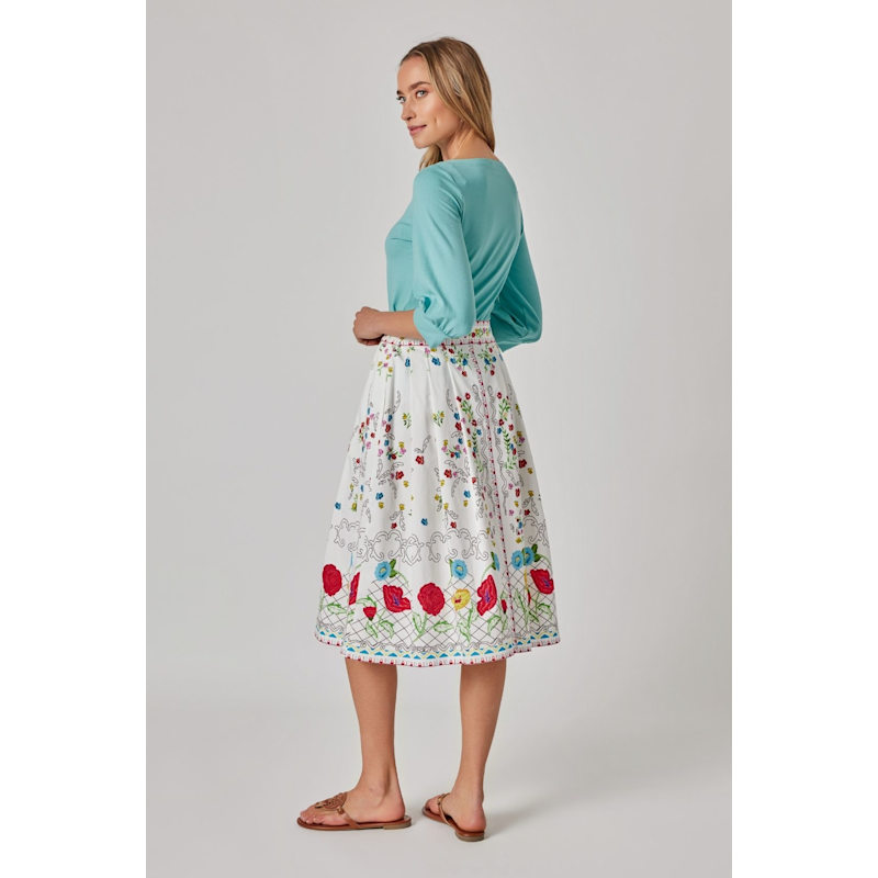 Thumbnail of Midi Skirt With Floral Print image