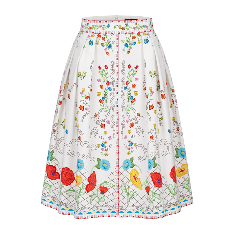 Thumbnail of Midi Skirt With Floral Print image