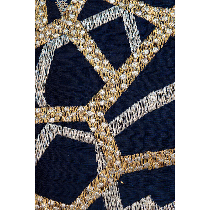 Thumbnail of Embroidered Tussar Silk Jacket - Gold & Silver, Open Front Coat - Statement Piece image