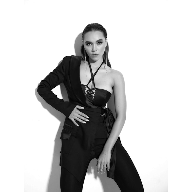 Thumbnail of Double Identity Asymmetric Half Blazer image