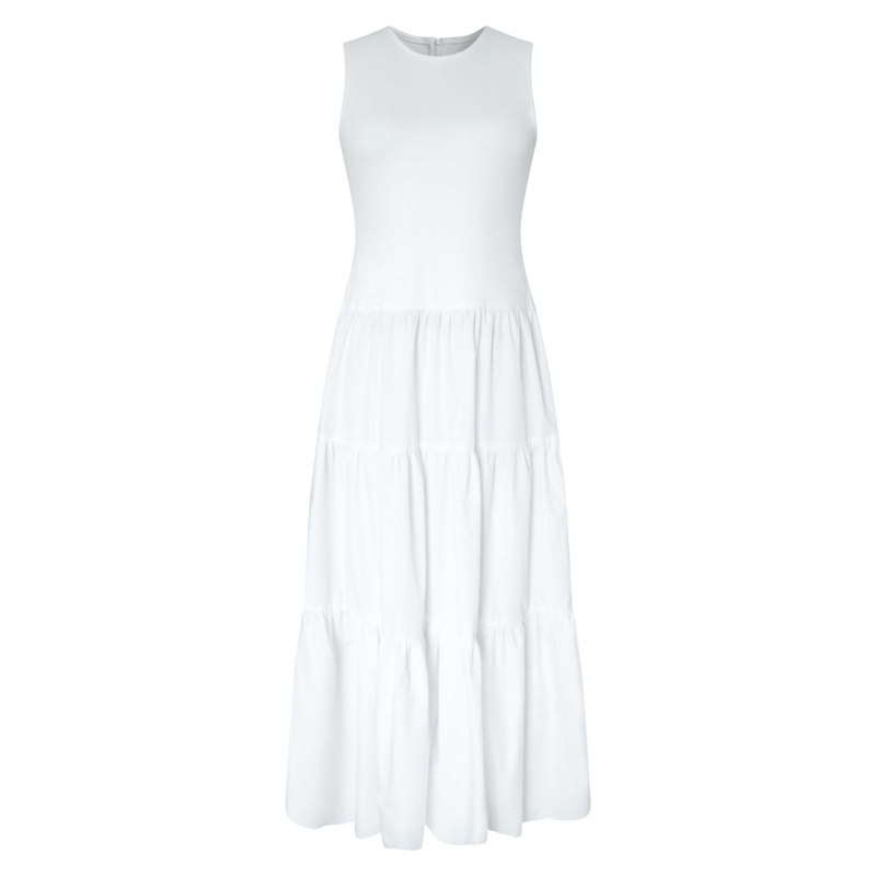 Millie White Maxi Dress | Kathy C Vang | Wolf & Badger
