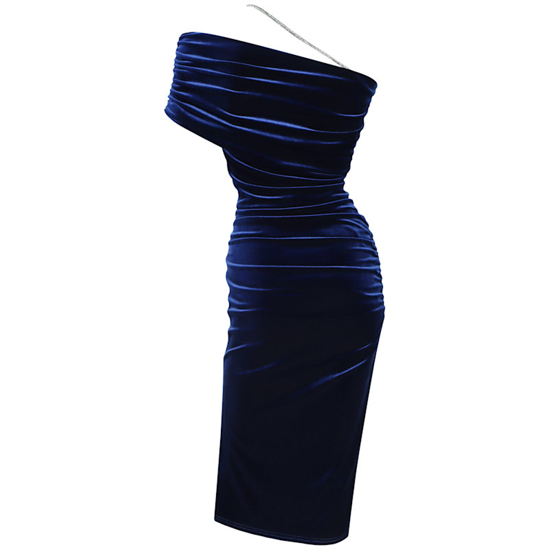 Old Chestnut Navy Velvet Dress | Me & Thee | Wolf & Badger