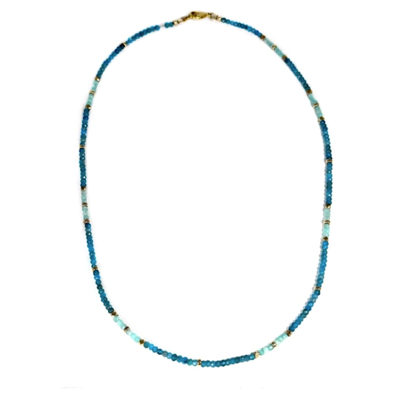 Thumbnail of Mini Beaded: Apatite & Amazonite Necklace image