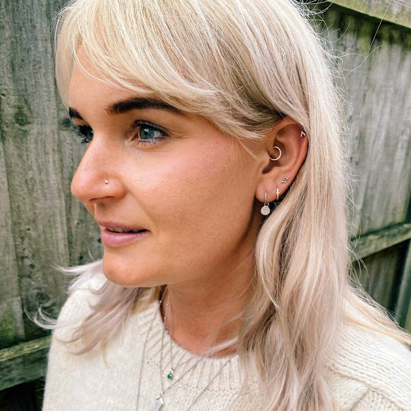 Thumbnail of Mini Diamond Nose Stud 9K White Gold image