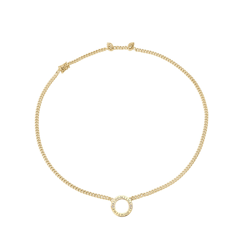 Thumbnail of Mini Halo Wings™ Diamond Premium Gold Vermeil Angel Choker image