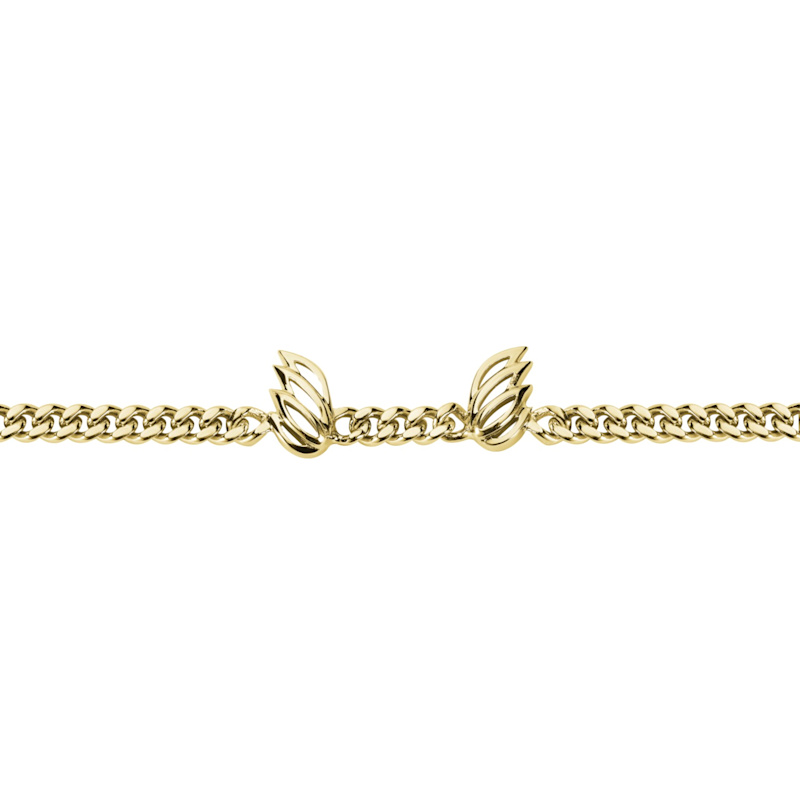 Thumbnail of Mini Halo Wings™ Diamond Premium Gold Vermeil Angel Choker image