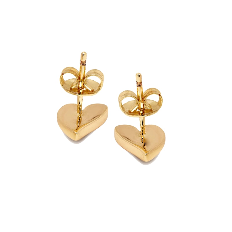 Thumbnail of Mini Heart Stud Earrings In Gold image