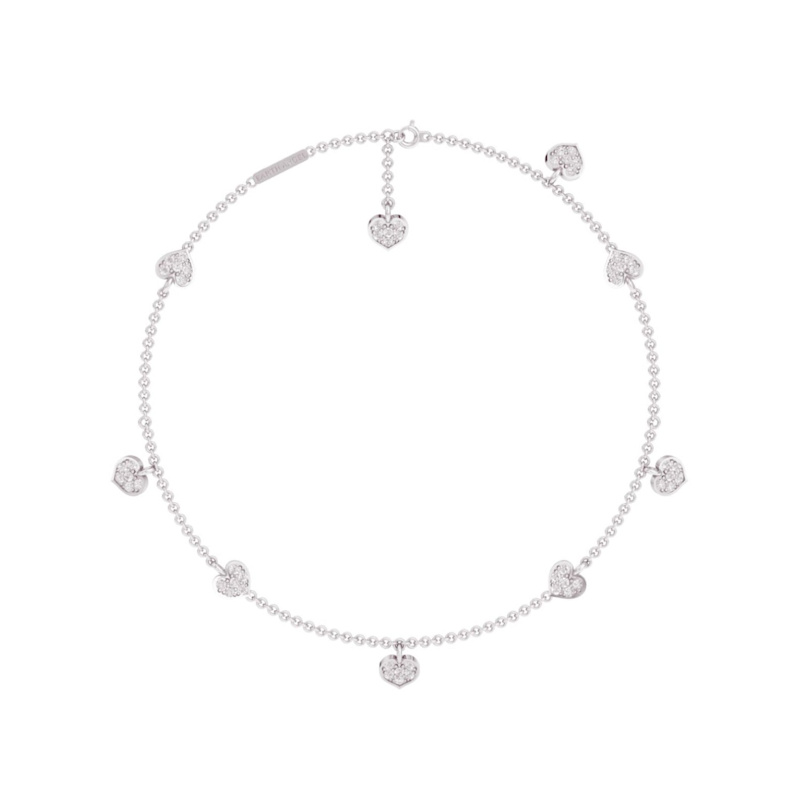 Thumbnail of 'Where There Is Love, There Is Magic' Heart Bracelet In Sterling Silver image