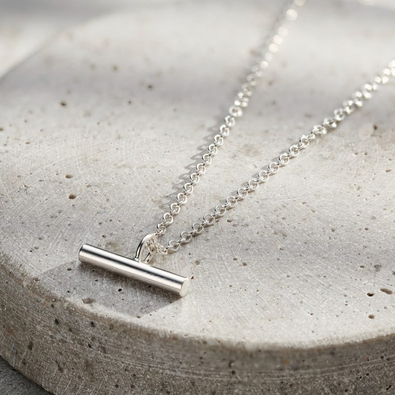 Thumbnail of Mens Mini T-Bar Necklace image