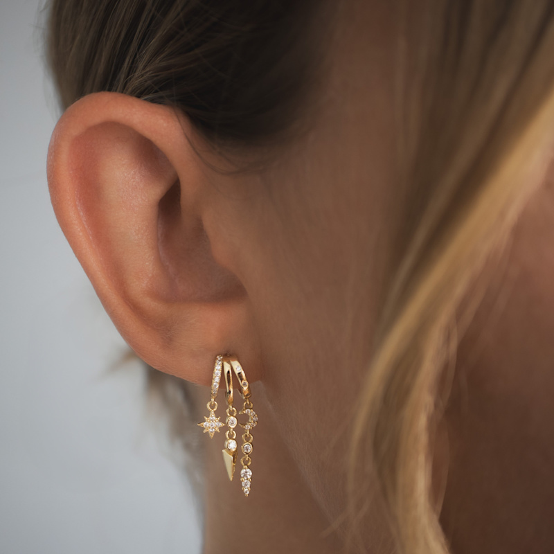 Thumbnail of Mini Nyx Earrings - Gold image