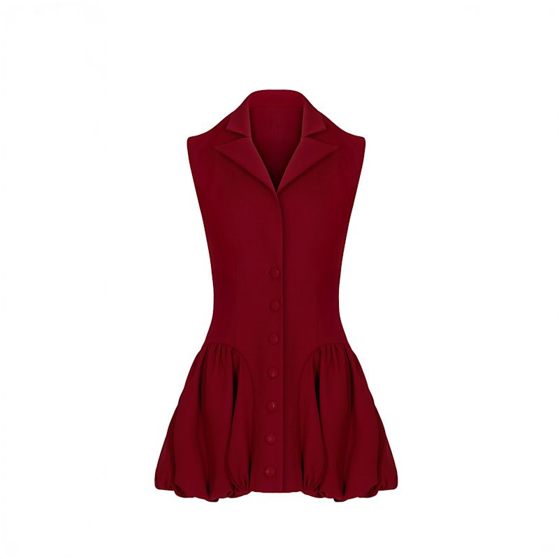 Herfetch Mini Vest Dress - Red