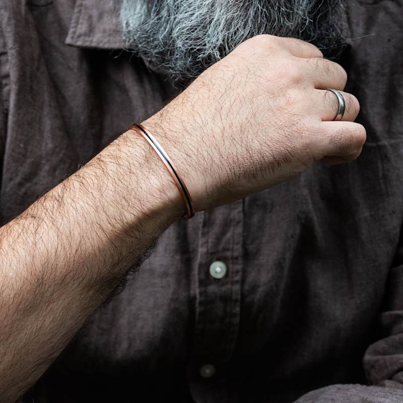 Thumbnail of Great Healer Men's Solid Copper Cuff image