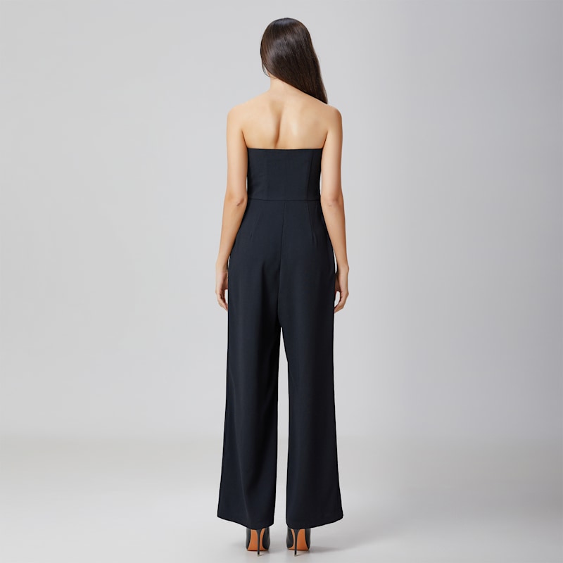 Thumbnail of Minimalist Bustier Jumpsuit - Black image