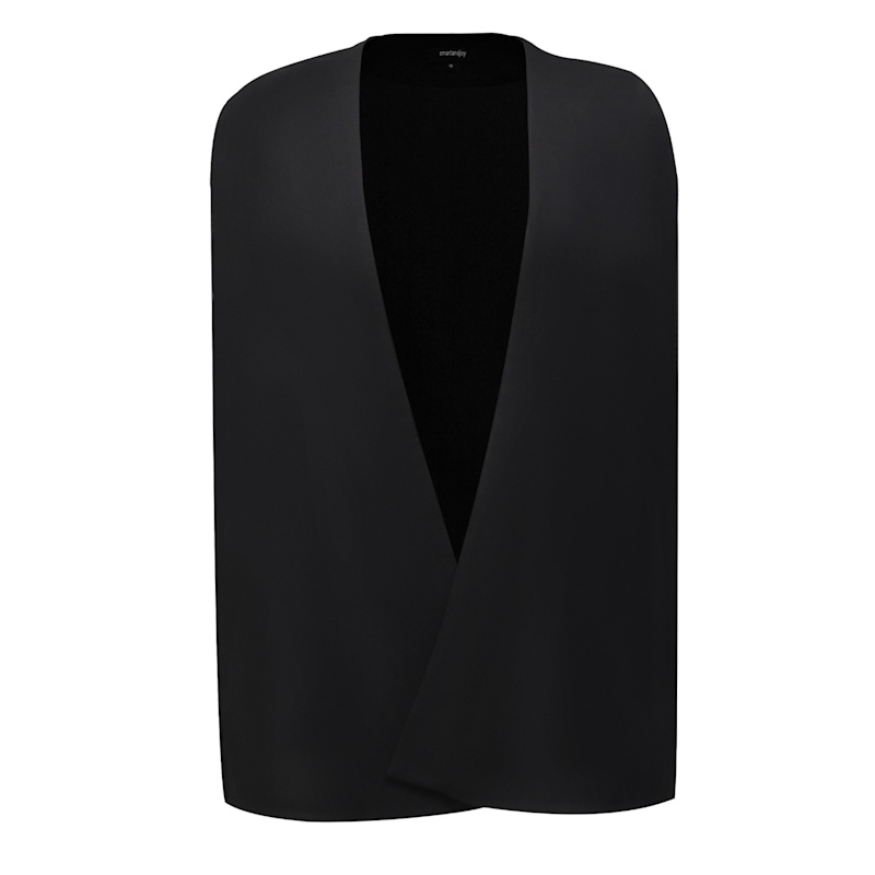 Thumbnail of Minimalist Evening Cape - Black image