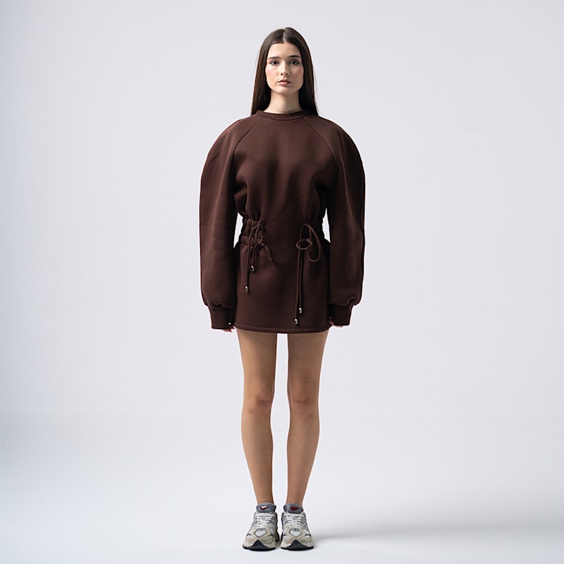 Thumbnail of Mins Dress Dark Brown  Color image